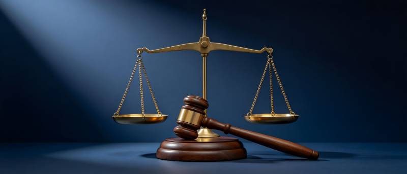 法槌与天平 正义的象征图片