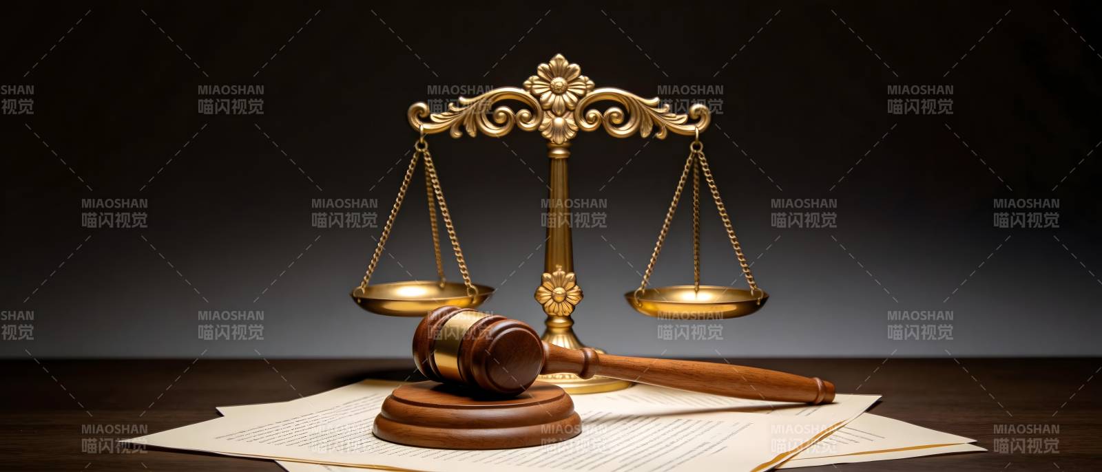 天平与法槌 正义的象征图片