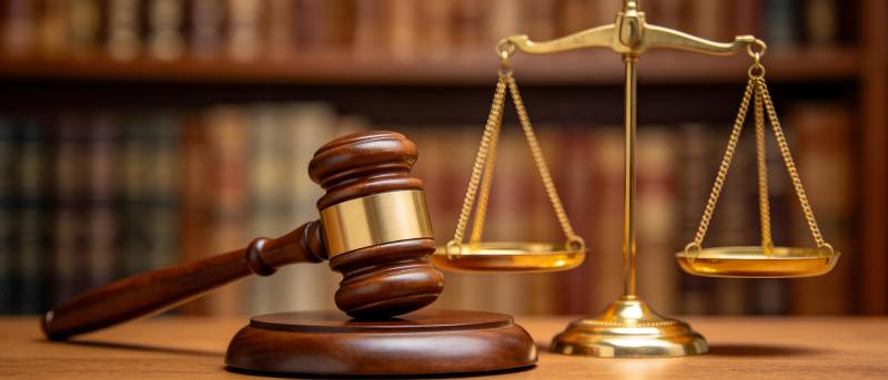 法槌与天平 正义的象征图片