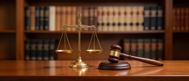 法槌天平 正义象征图片