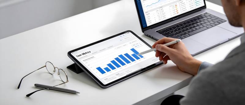 平板看数据 笔尖点趋势图片