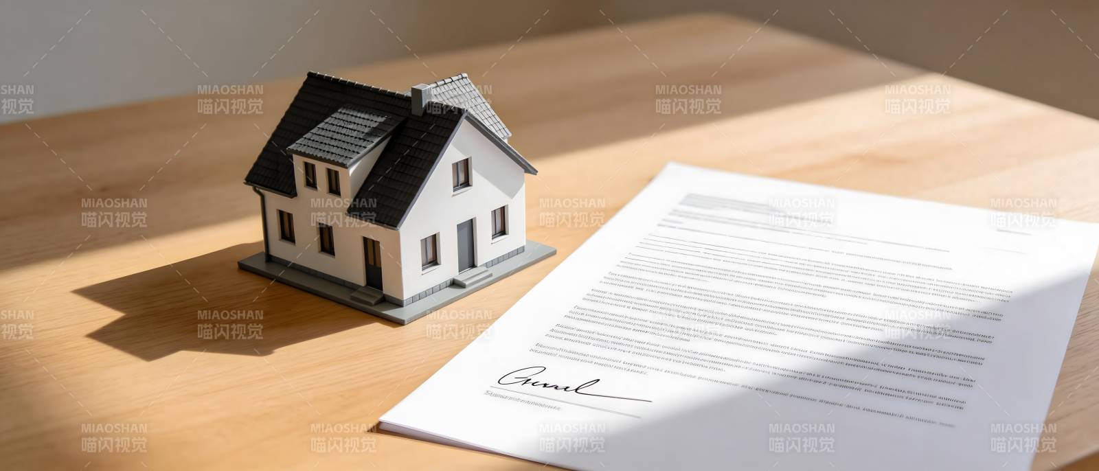 购房签约 模型房伴合同图片
