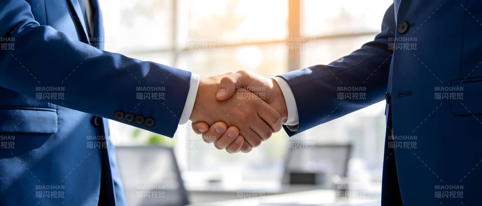 商务握手 合作达成图片