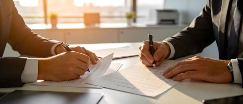 商务签约瞬间图片