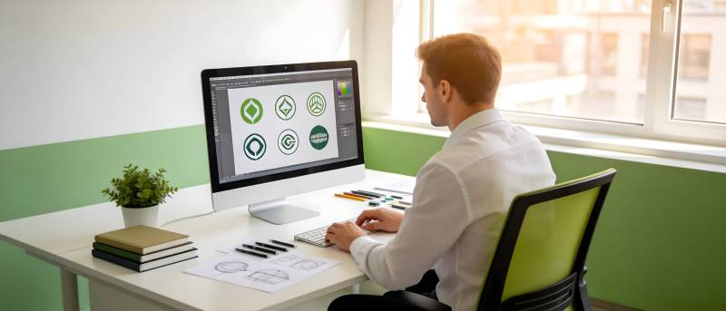 办公族专注设计工作图片