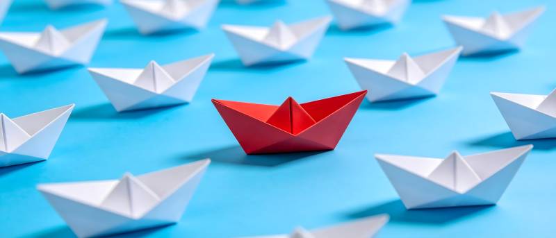 红船领航 白船跟随图片