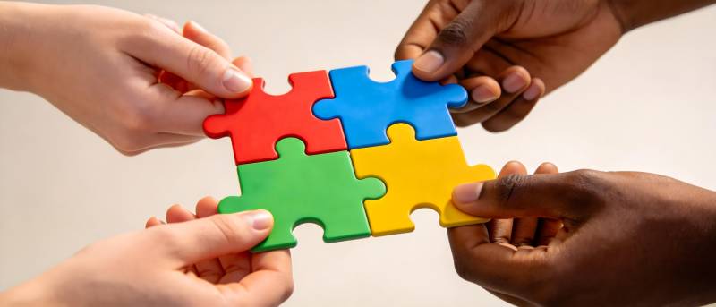 多元协作 拼出未来图片