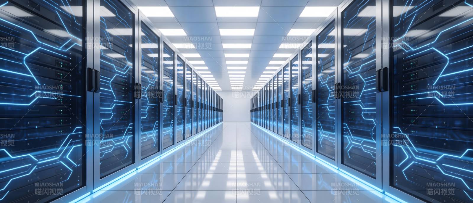 未来数据中心走廊图片