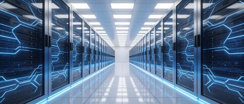 未来数据中心走廊图片