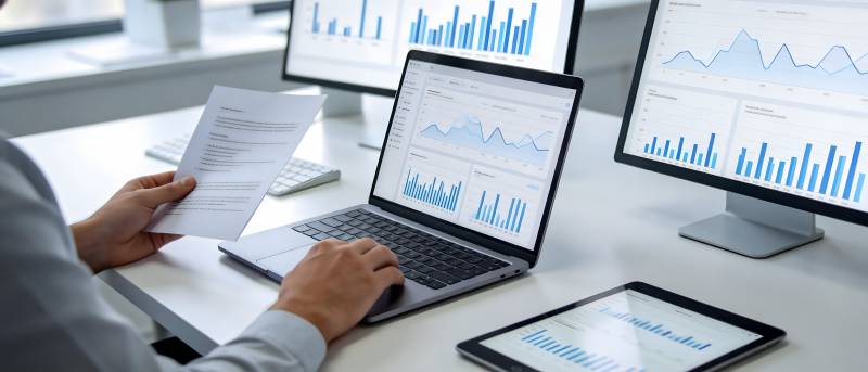 数据分析办公场景图片