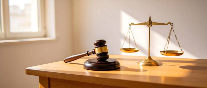 法槌与天平 正义的象征图片