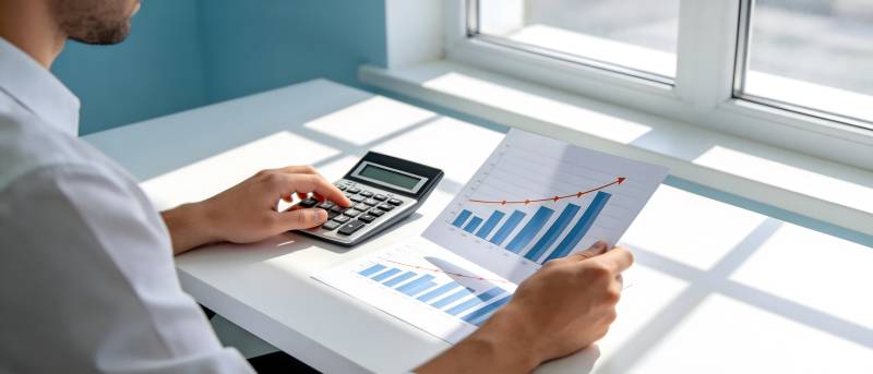 数据分析中 阳光洒桌面图片