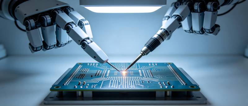 机器人精密焊接电路板图片