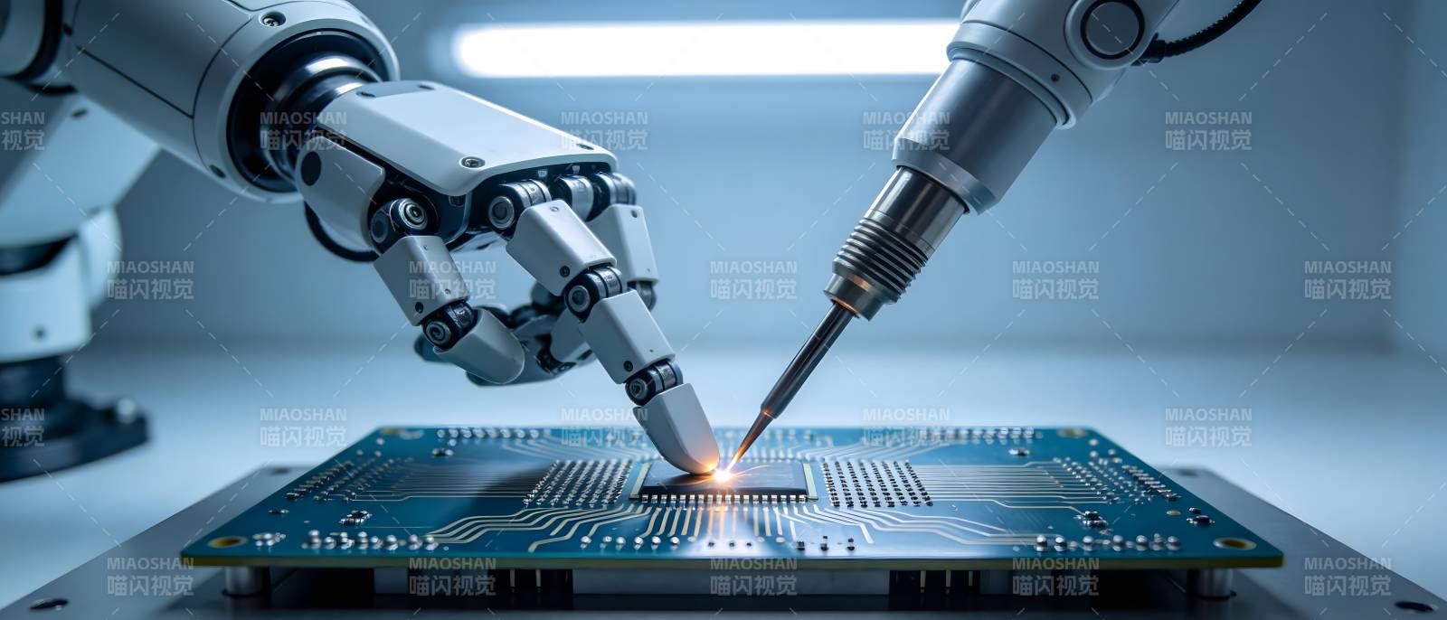 机器人精密焊接电路板图片