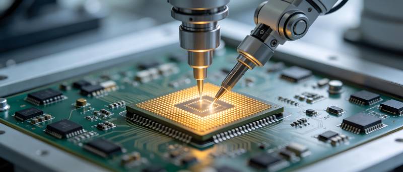 芯片精密组装中图片
