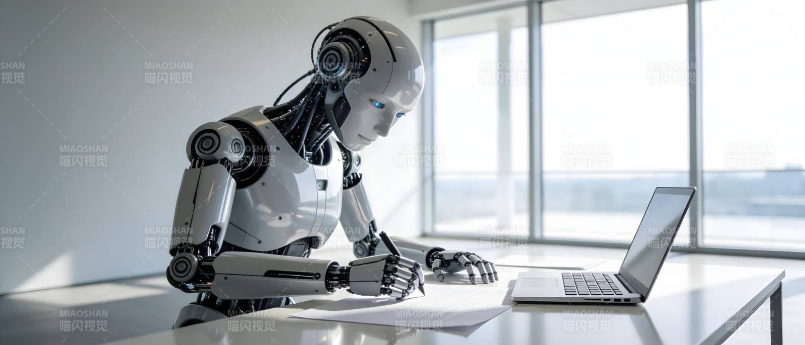 机器人办公中图片