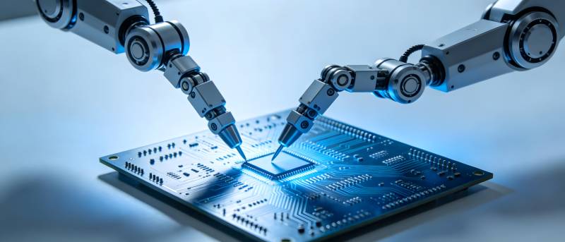 机械臂组装芯片图片