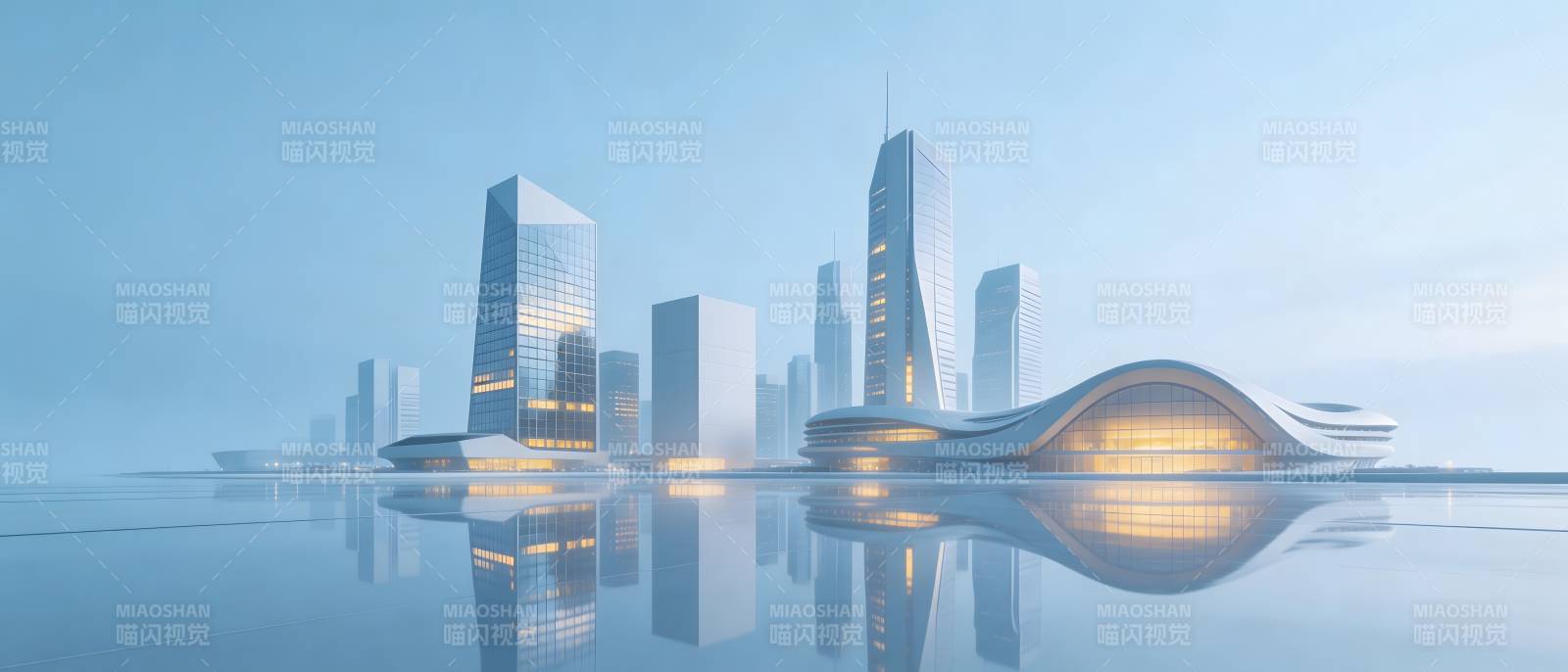 未来水城 光影幻境图片