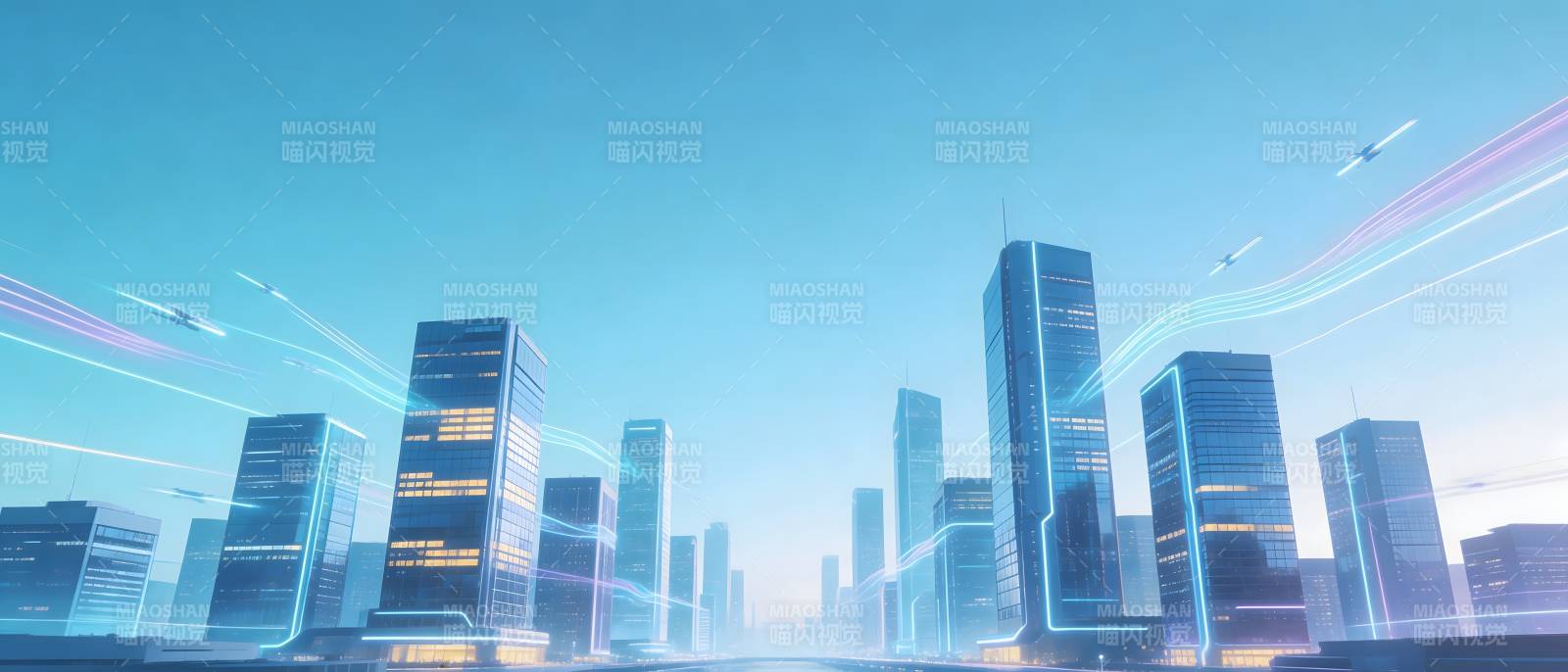 未来城市 光速互联图片