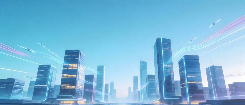 未来城市 光速互联图片