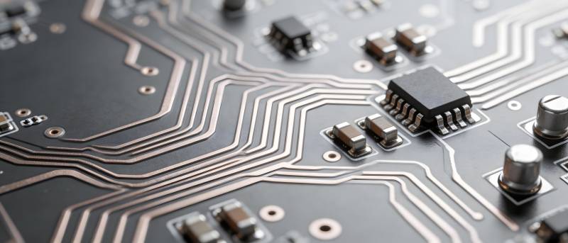 电路板特写 精密电子脉络图片