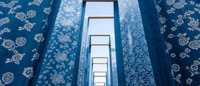 蓝布花巷 纵深如诗图片