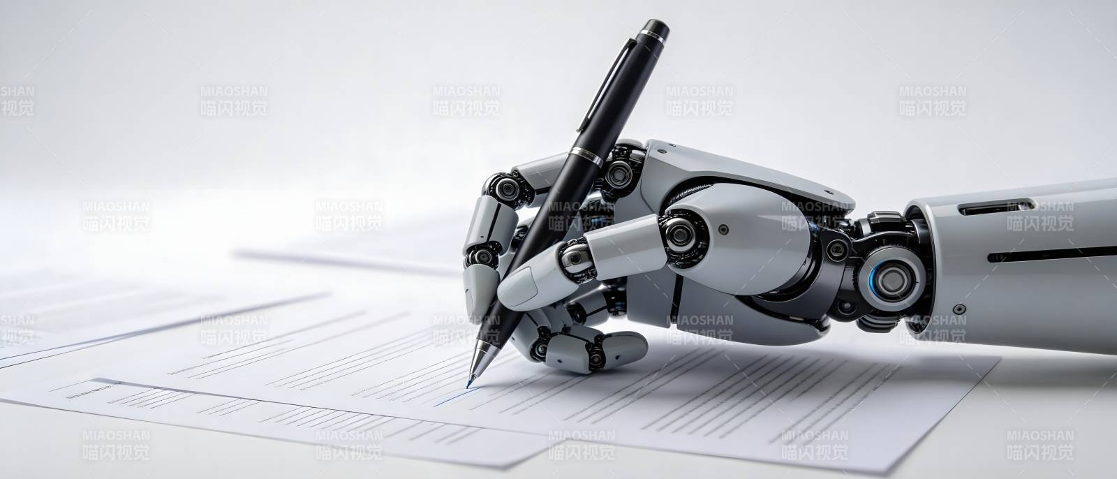 AI执笔签署文件图片