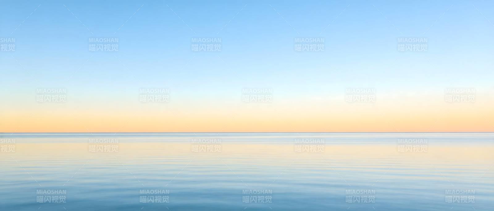 海天一线 静谧无垠图片