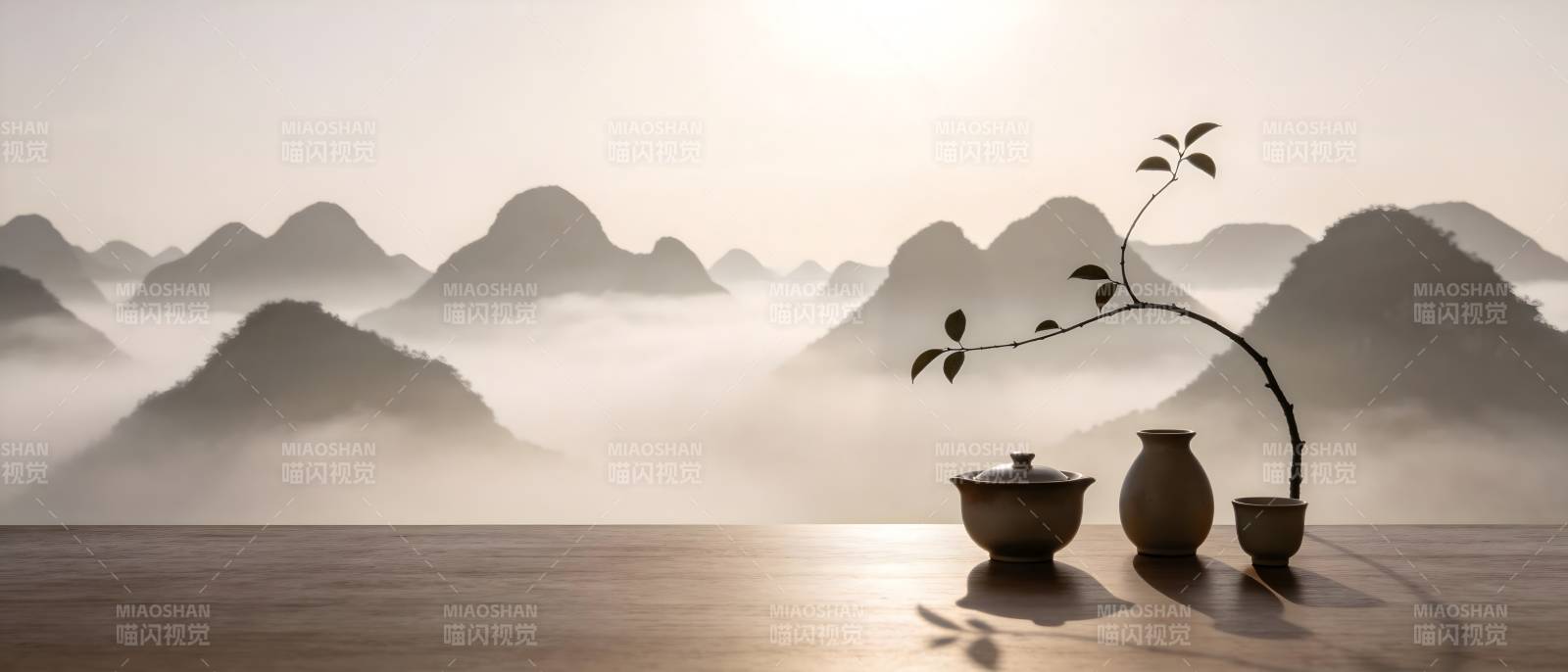 雾山茶韵 静享晨光图片