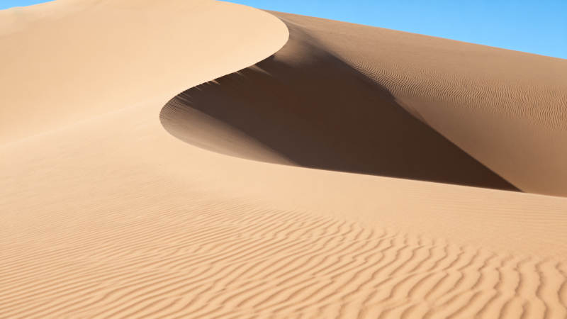 沙漠曲线 光影如画图片