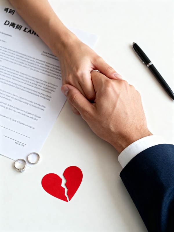 离婚协议 心碎放手图片