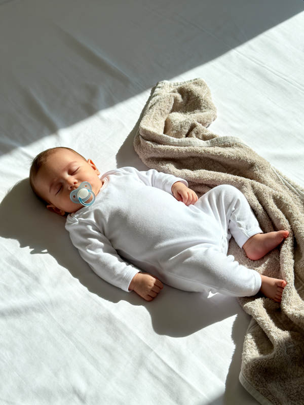 阳光下的安睡宝宝图片