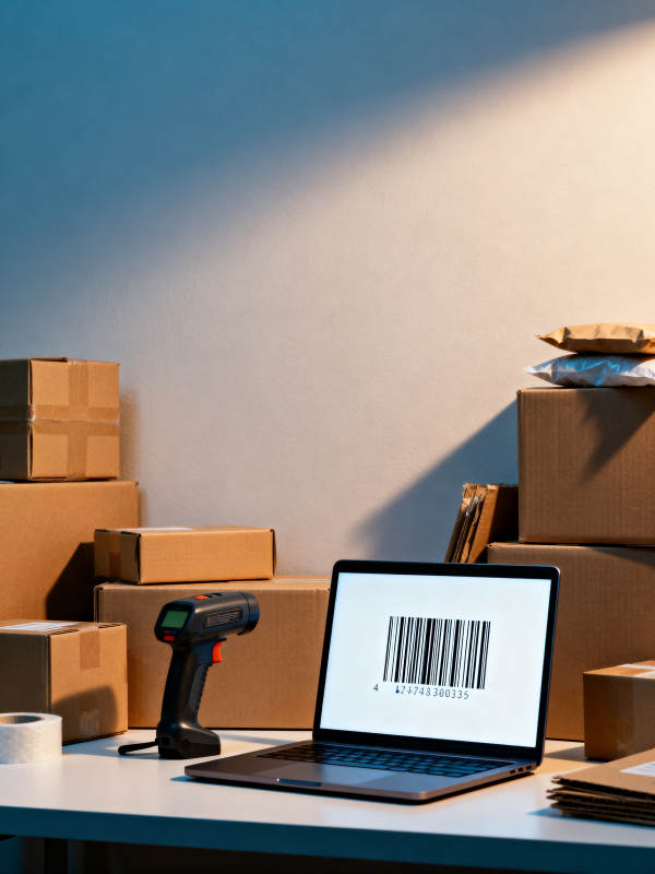 扫码发货 高效物流现场图片