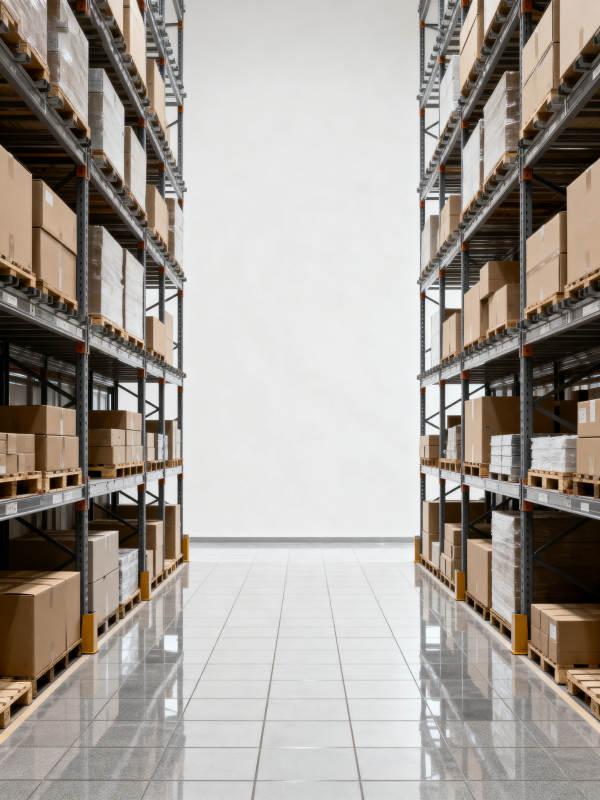 仓库货架通道 整洁有序图片