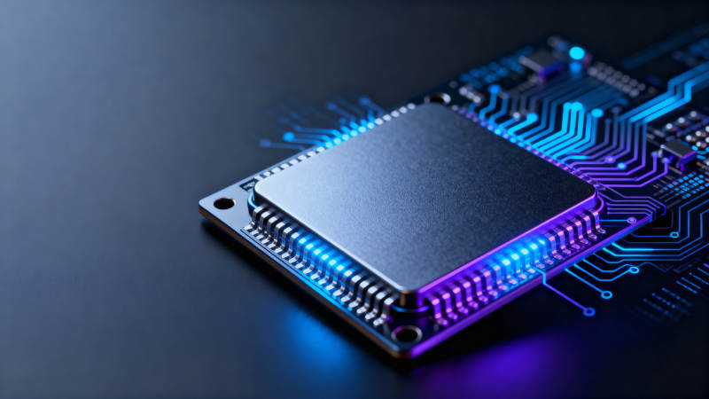 芯片发光 科技未来感图片