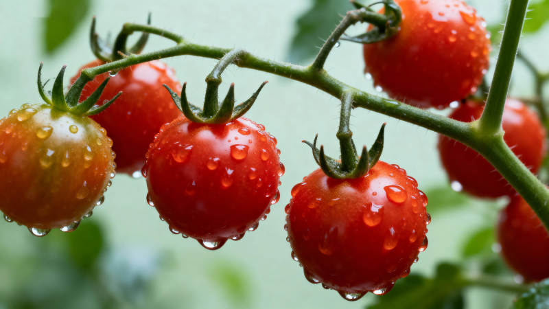 雨后樱桃番茄 晶莹欲滴图片