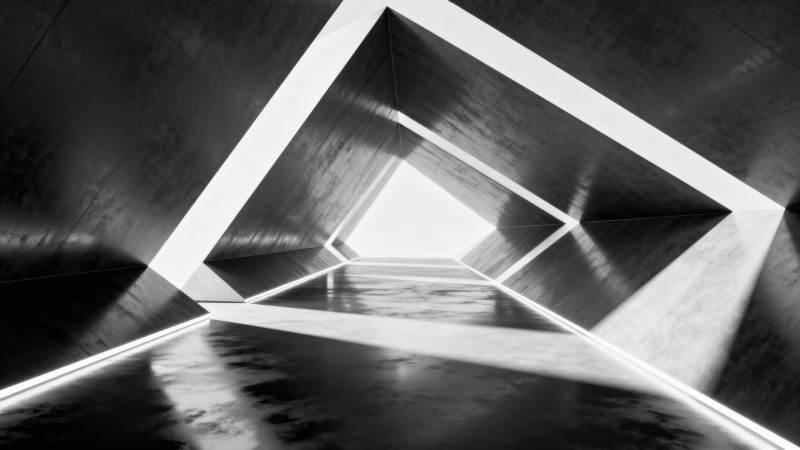 光影隧道 几何之境图片