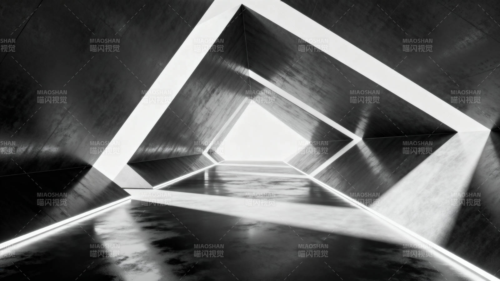 光影隧道 几何之境图片