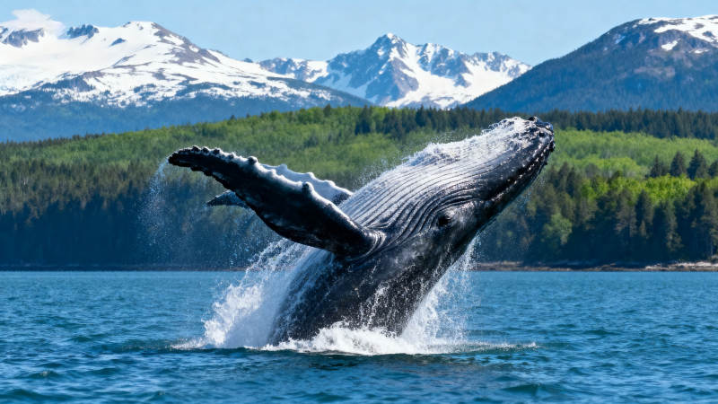 鲸跃山海间图片