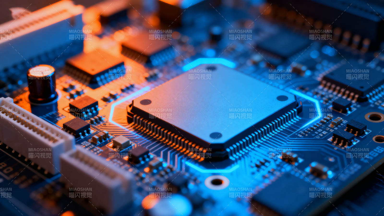 蓝光芯片 智能核心图片