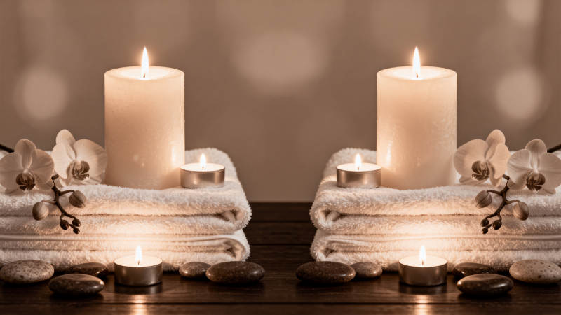 烛光SPA静谧夜图片