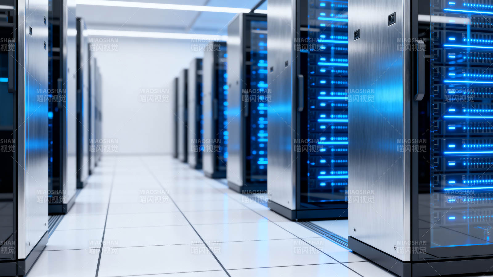 数据中心蓝光服务器阵列图片