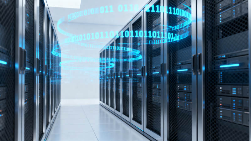 数据中心 二进制光流环绕图片