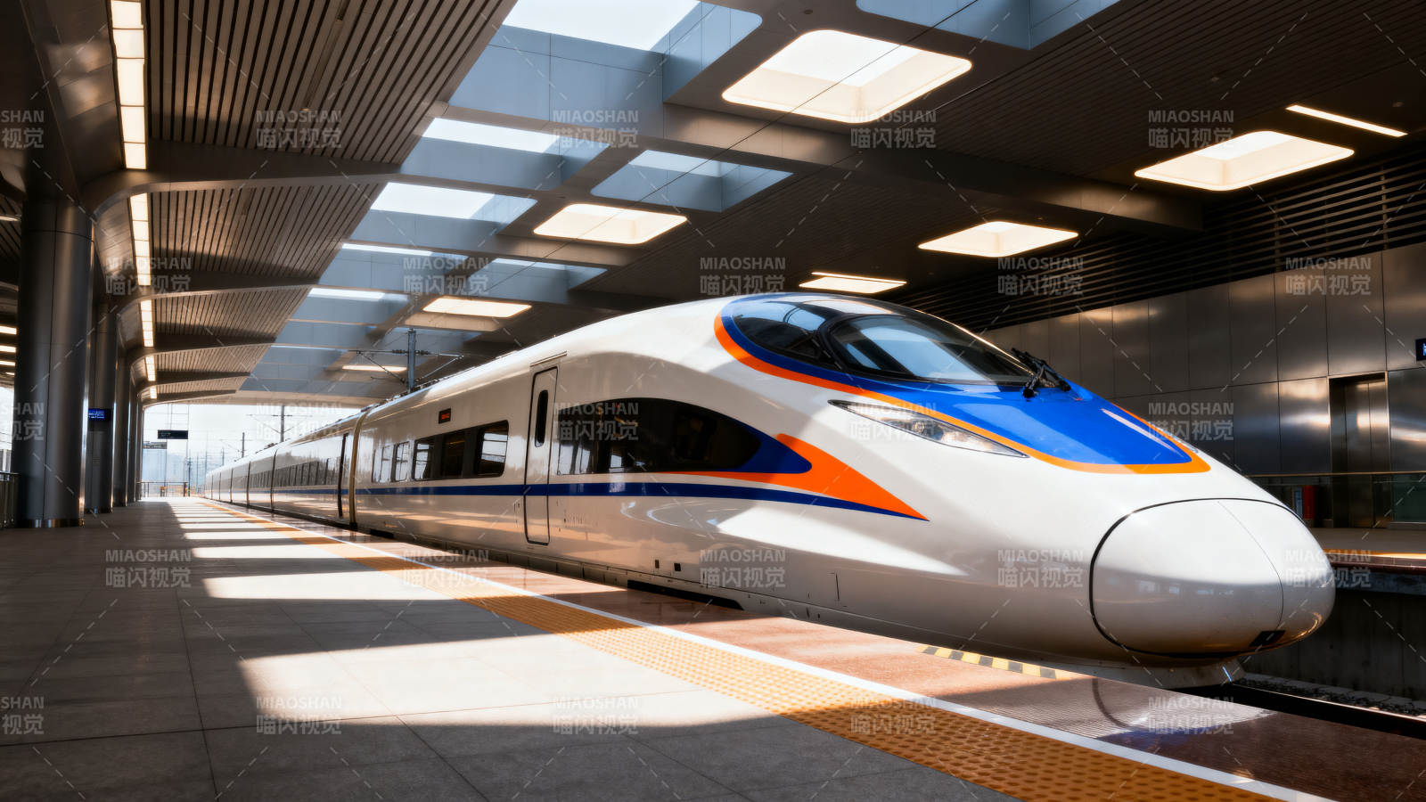 高铁进站 现代车站风光图片