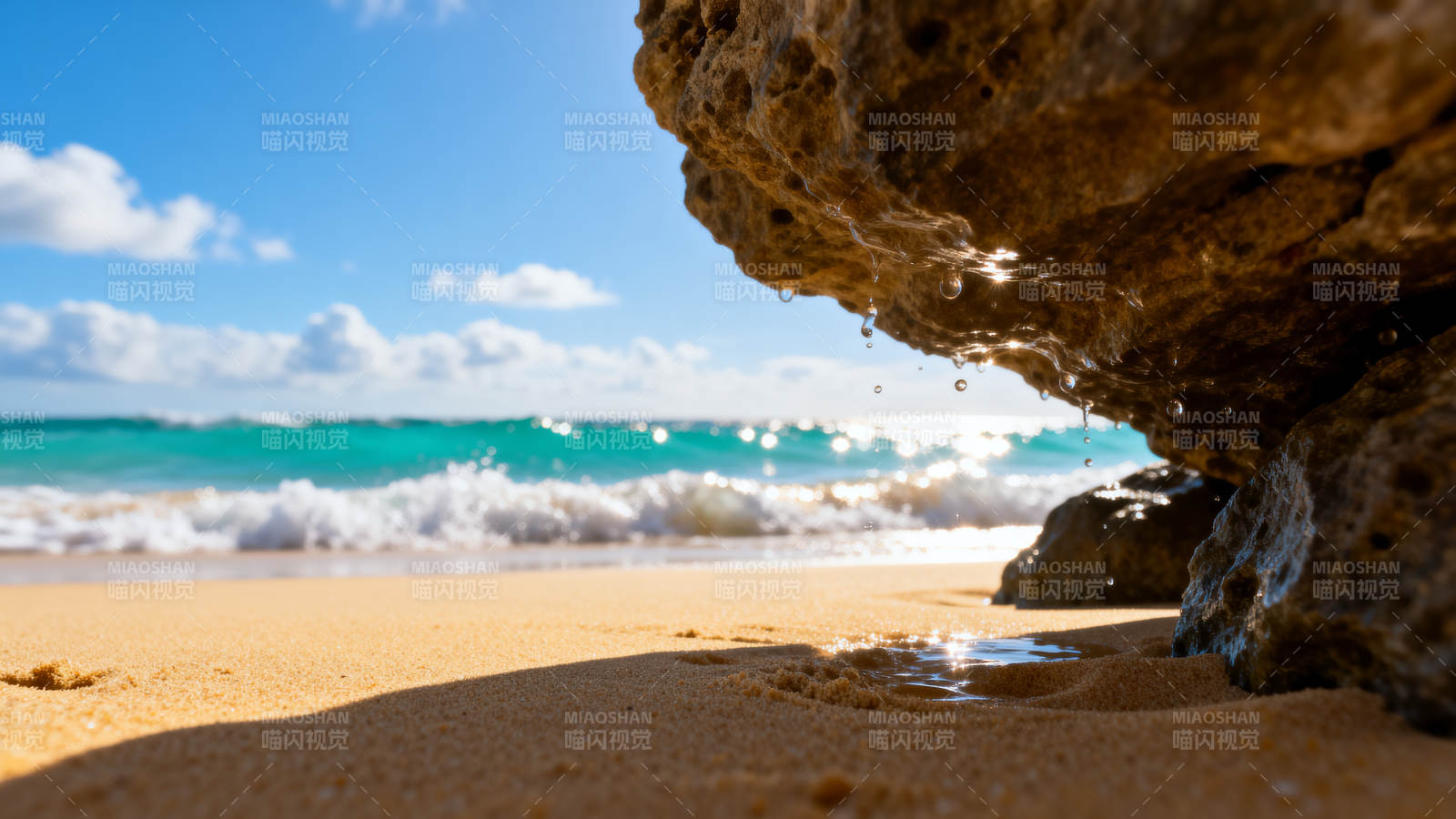 岩下沙滩 碧海蓝天图片