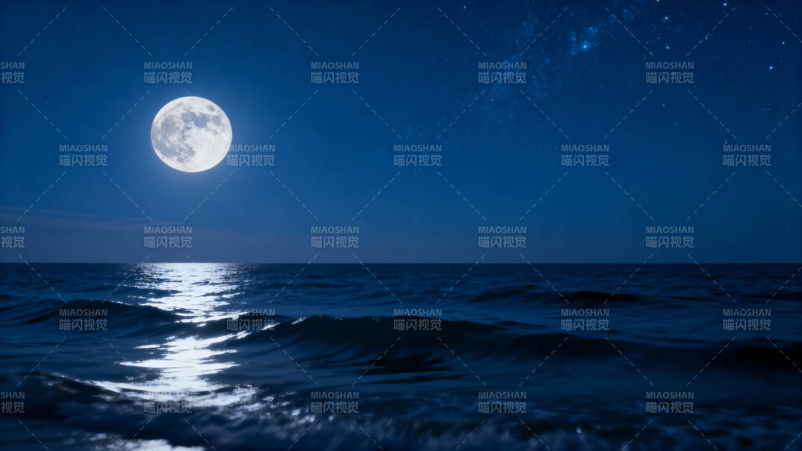 月照海面 星河共舞图片