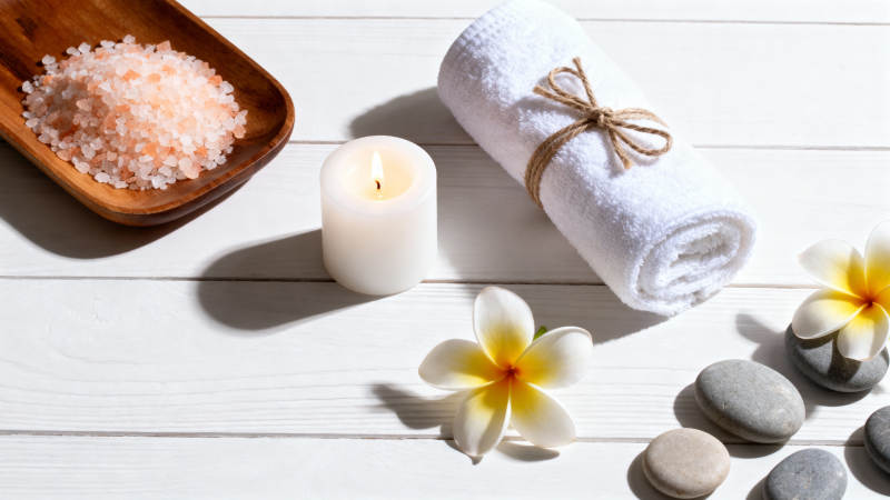 SPA静享 花香石语烛光浴图片