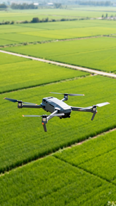 无人机巡田 绿意盎然图片