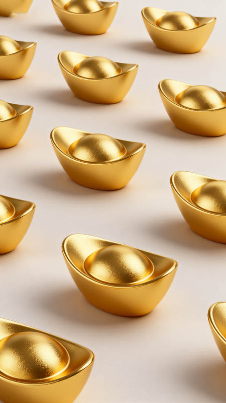 金元宝阵列 富贵满堂图片