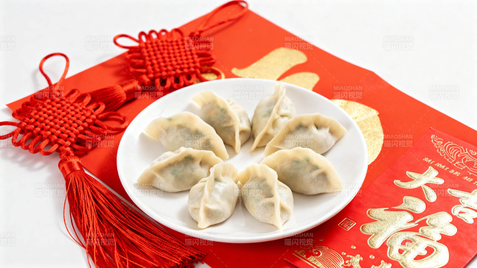 红福饺子迎新春图片